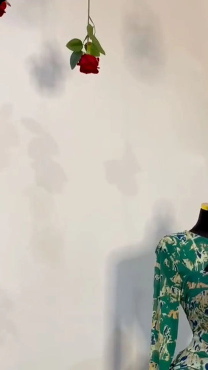 CM.YAYA Women Draped V-neck Cutout Front Ruched Stacked Bodycon Midi Long Maxi Dress 2025 Night Club Party Vestidos Sexy Dresses