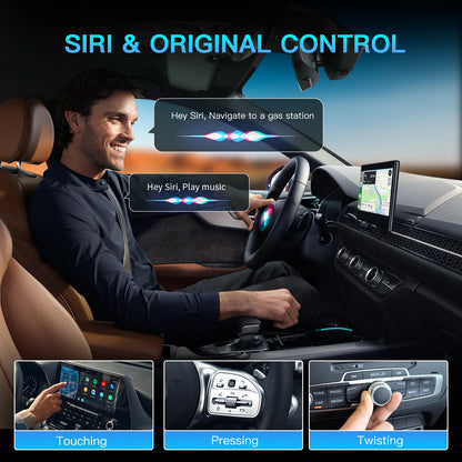 CARABC NEW Plug and Play Carbit link to Apple Wireless CarPlay Android AUTO Box Car Navigation Smart Car Machine Interconnection