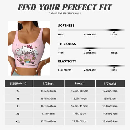 EtherealBe Hello Kitty Sports Bra for Women