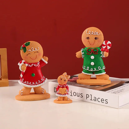 Christmas Gingerbread Man Doll Tree Pendant Ornaments Holiday Party Supplies Home Party Navidad Christmas Decoration Kids Gift