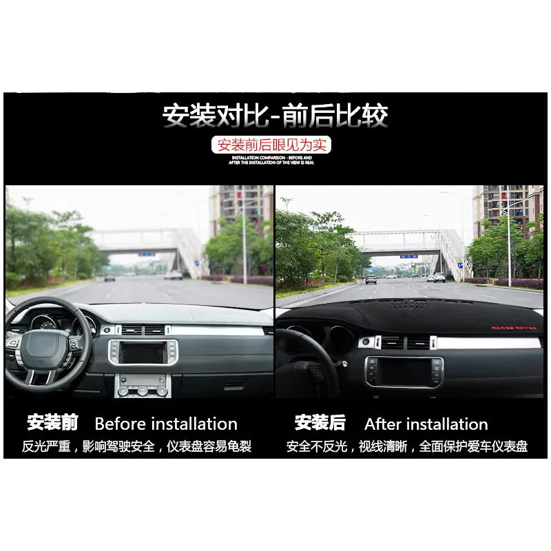 FOR 13-18 Freelander Sunscreen pad Automotive interior modification Central control dashboard pad Light blocking pad