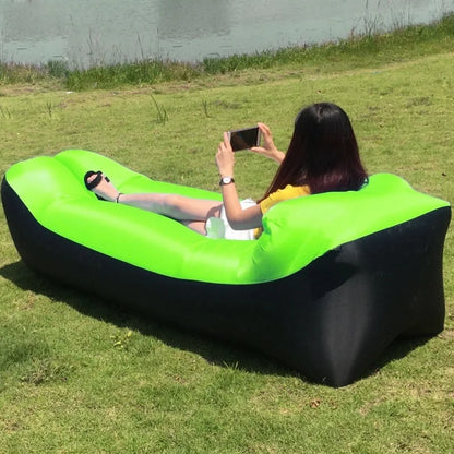 Portable Camping Lazy Inflatable Sofa Air Cushion PVC Lounger Seat Bean Bag Lounge Air Mattress Domestic Outdoor Ultralight Mat