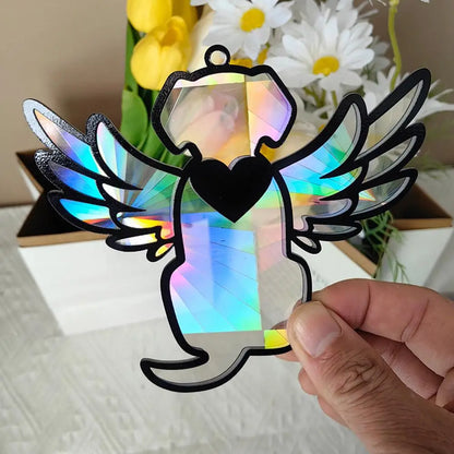 Dog Suncatcher Ornament Pet Sun Catcher For Windows Dog Memorial Suncatcher Acrylic Dog Window Ornament For Pet Lover For