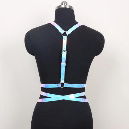 Women's Accessories Corset Waist Belt Harness Fashion Luxury Female Belt Goth Gothic Faux Leather Harness Belt Chain Belt