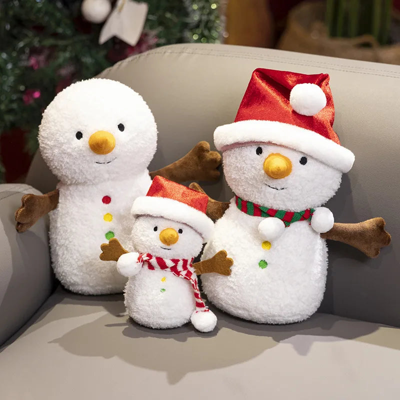 Christmas Decoration Ginger Bread Plush Pillow Stuffed Santa Claus Snowman Doll Christmas Tree Garland Cushion Best Gifts