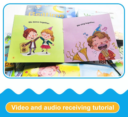 Kids 60 Pocket Books Set English Words Learning Book Enlightenment of Early Childhood Teaching Aids Bedtime Reading Montessori