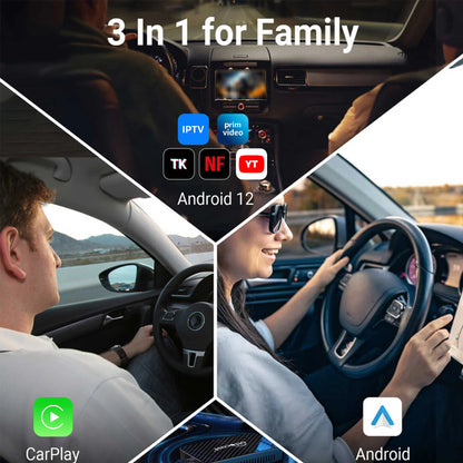 OTTOCAST Play2Video Pro Wired to Wireless CarPlay Android Auto Adapter TV Video AI Box for Youtuber for Netflix Car Accessories
