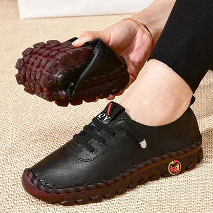 Stylish EtherealBe comfortable casual loafers for women with flexible sole and lace-up design