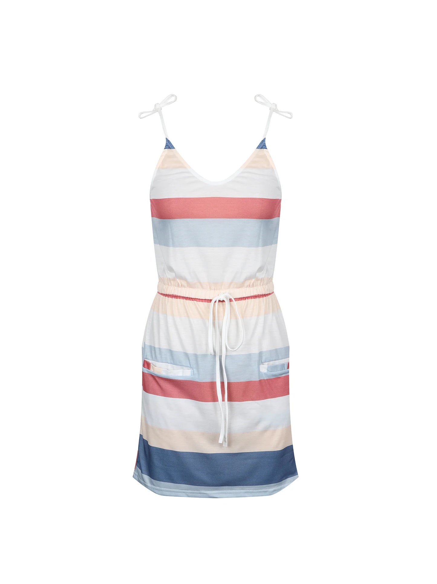 Sleeveless Dress for Women Clothing 2024 Summer Vacation Pullover Beach Sundress Female Korean Fashion Slim Sexy Short Dresse M