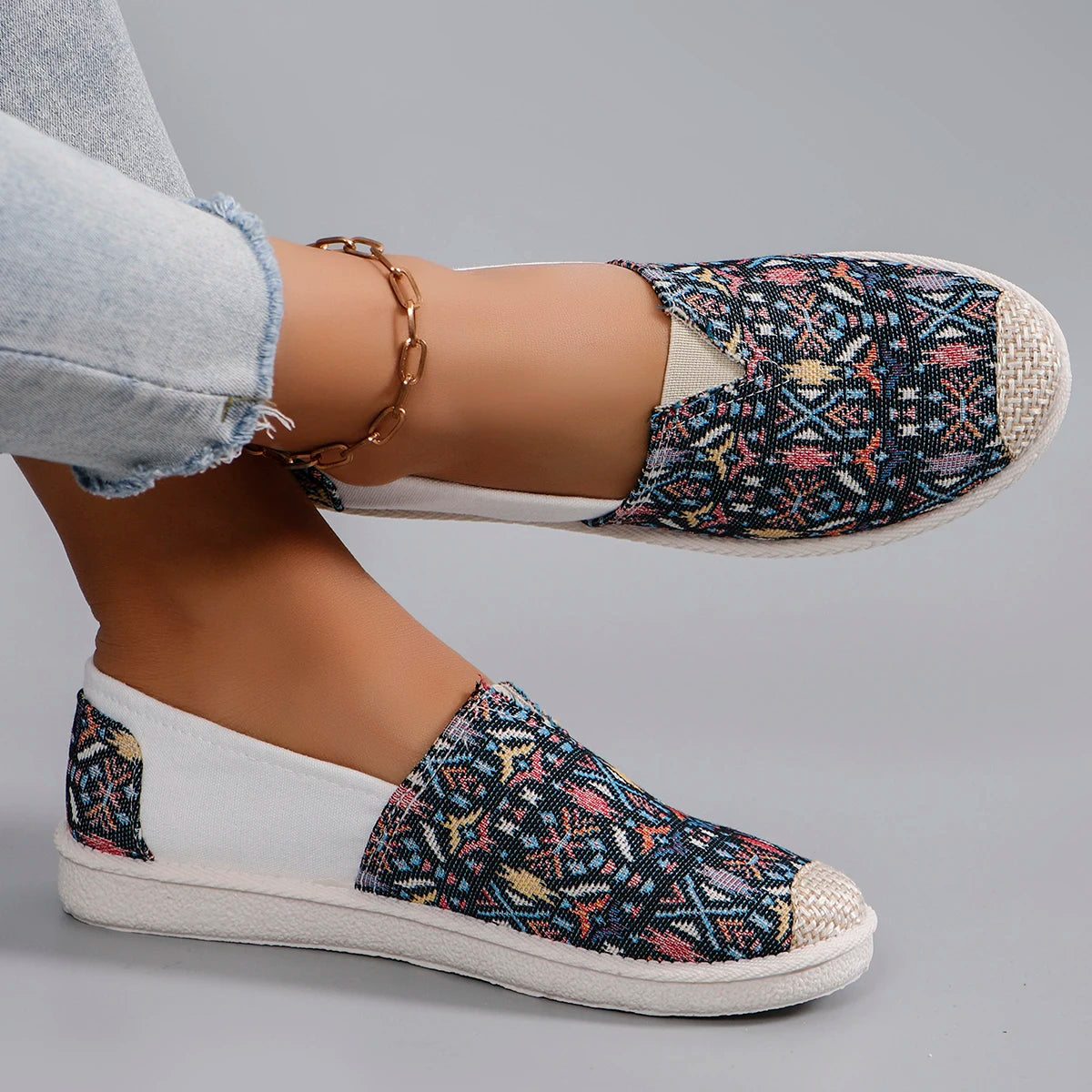 Spring new women's sports shoes, fashionable, breathable, lightweight, non-slip, wear-resistant, casual sports shoes, flat shoes