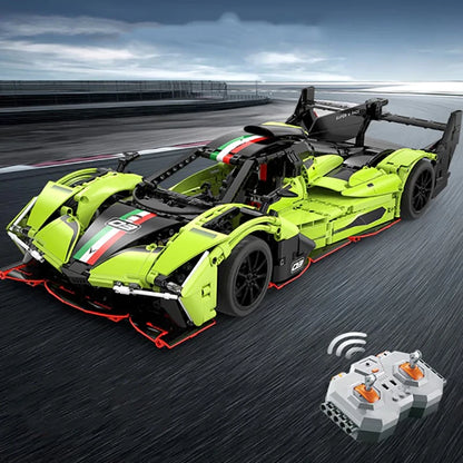 Racing Car Phantom wing sports car 1:10 Model 1817PCS Sport Race Cars Building Blocks Brick for Car Lovers Birthday Gift