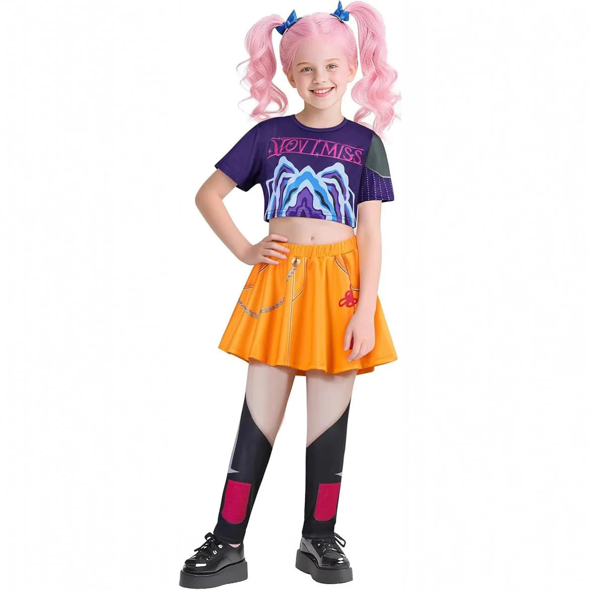 EtherealBe Kids Demon Hunter Cosplay Outfit for Girls
