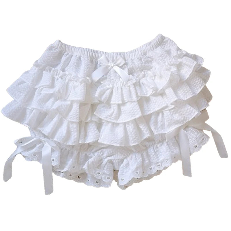 AltGoth Cute Jk Lolita Skirt Shorts Women Mall Goth Fairycore Grunge Streetwear Kawaii Bow Patchwork Cosplay Skirt Shorts Female