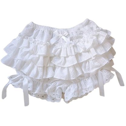 AltGoth Cute Jk Lolita Skirt Shorts Women Mall Goth Fairycore Grunge Streetwear Kawaii Bow Patchwork Cosplay Skirt Shorts Female