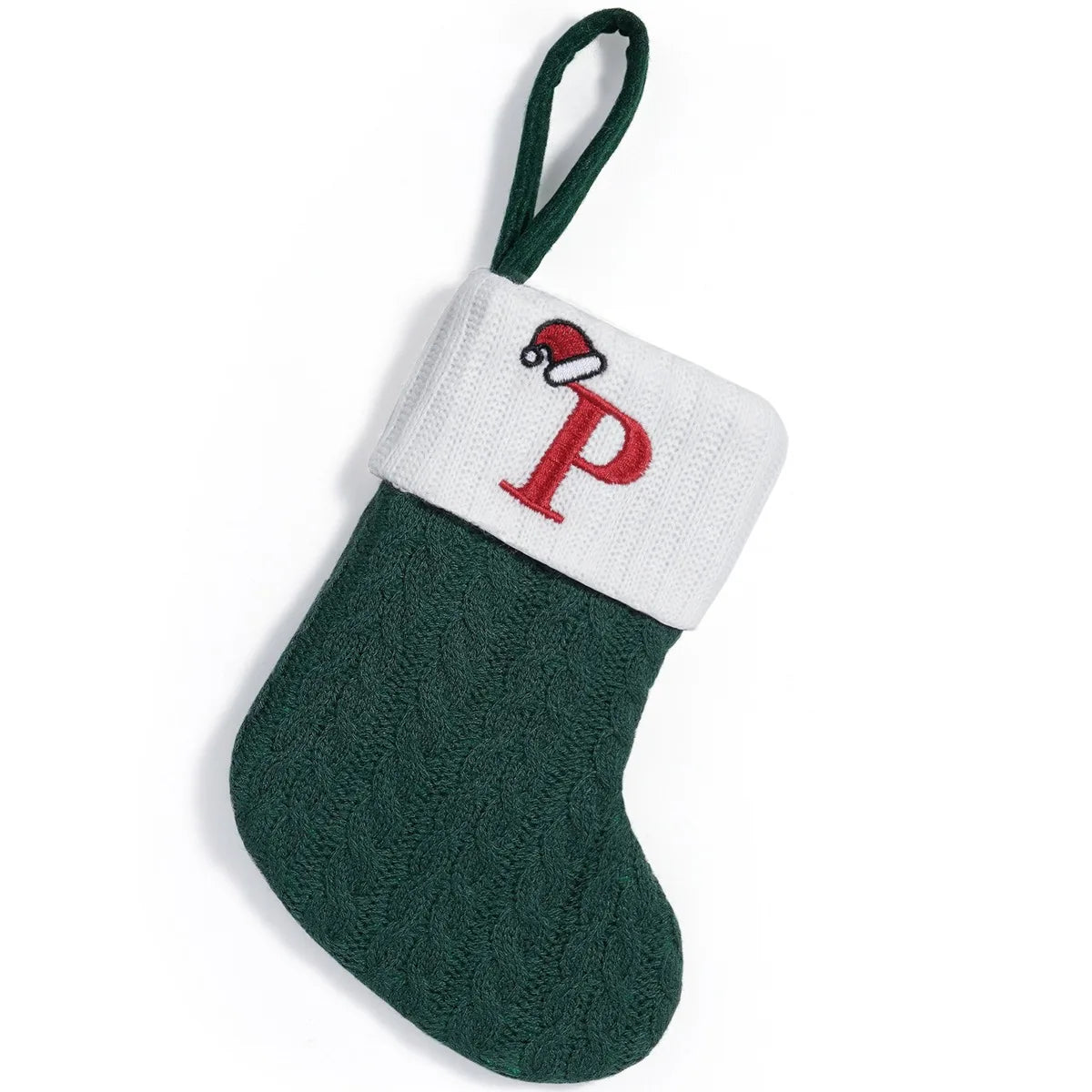 Christmas Letters Stocking Christmas Decor For Home 2024 Xmas Tree Pendant Gifts Green Snowflake Socks Christmas Party Decors