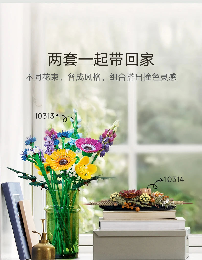 Lego Creative Versatile Master Series 10314 Eternal Flower 812PCS Boys and Girls Assemble Building Blocks Children's Toy Gifts