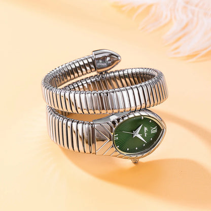 Top Brand MISSFOX Women's Watches New Quartz Snake Shape Simple Ladies Watch Fashion Unique Strap Waterproof Wristwatches
