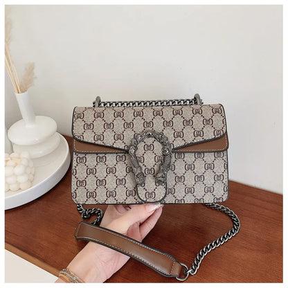 Fashion Popular Women's Bag Trend Brand Retro Chain Shoulder Bag High Quality Ladies Crossbody Bag Designer Luxury Handbag