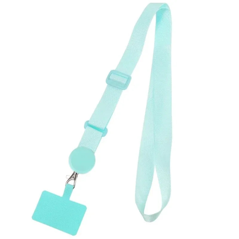 Long Crossbody Phone Lanyard Adjustable Neck Strap Wide Cloth Neckband Strap Rope Hanging Anti-Lost Phone Lanyard
