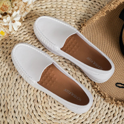 Autumn Nurse Shoes Comfortable Soft Sole Breathable Flat Shoes Non-slip Flat Heel Thick Sole Round Toe Low Heel Women's Shoes
