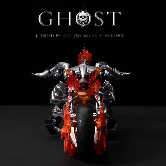 1436 PCS MOC City Super Hero Dark Motor Rider Building Blocks Comic Ghost Knight Motorcycle Assembly Bricks Toys Kids Boys Gifts