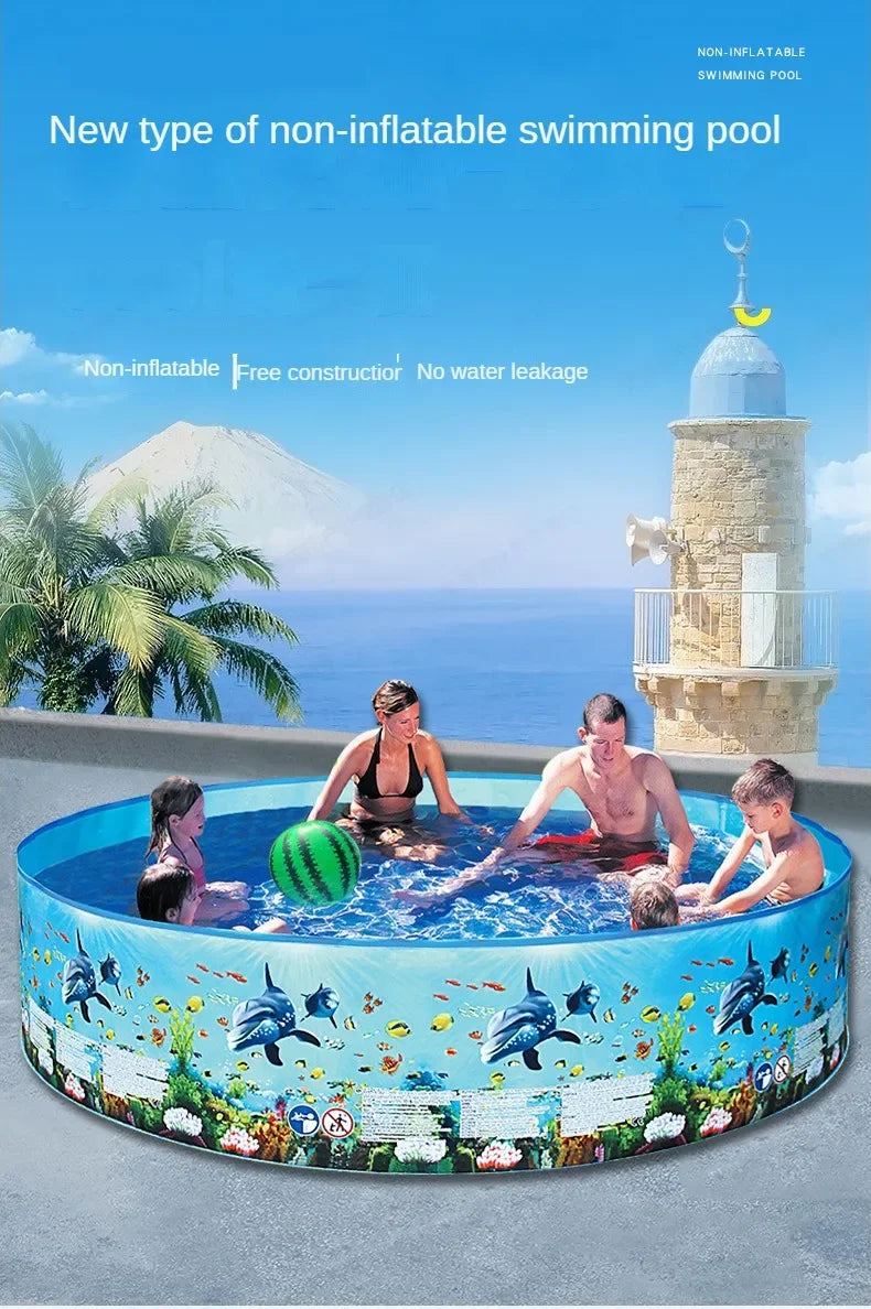 Pet Play Pool Non-Inflatable Collapsible Pool Large Outdoor Family Round Pool Family Pool Pet Products Removable Pools