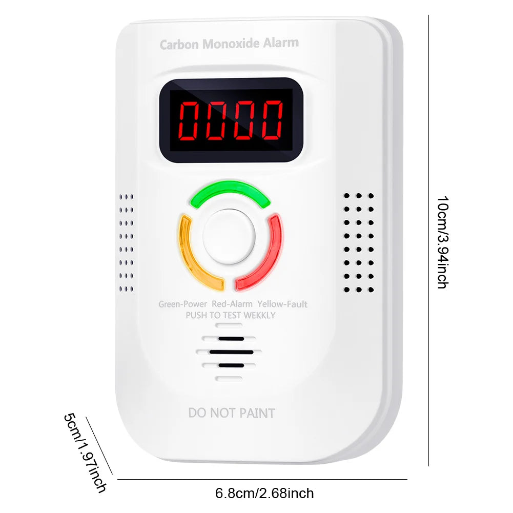 Plug-in Combustible Gas Leak Detector Monitor Sound Light Warning CO Leak Detector Combustible Gas Smoke Alarm for Kitchen Home