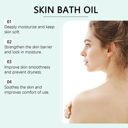 EELHOE Nicotinamide Bath Oil Brightening Skin Repair Dry Skin Remover Smooth Body Cleaning Long Lasting Moisturizing Body Oil