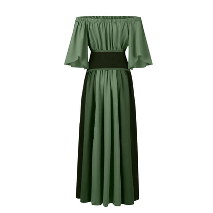 New Medieval Costume for Women Halloween Corset Gothic Renaissance Dress Plus Size Flare Sleeve Ball Gown Cosplay Clothes