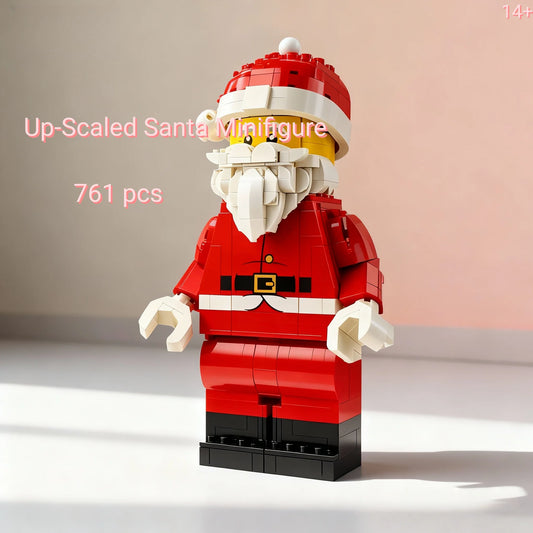 Christmas Up-Scaled Santa Claus Man Fit 40820 761pcs Building Blocks Birthday Fun Holiday Home Decor Christmas Gifts