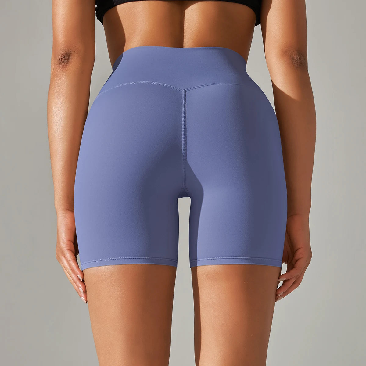 Summer Women Yoga Shorts Naked Feel Sports Shorts  Fitness Tights High Waist Gmy Running Push Up Clothes Workout Cycling Shorts