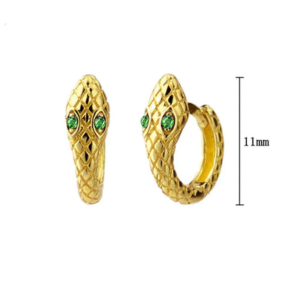 925 Sterling Silver Needle Pave Crystal Snake Type Stud Earrings for Women Simple Cute Animal Earrings Fashion Delicate Jewelry