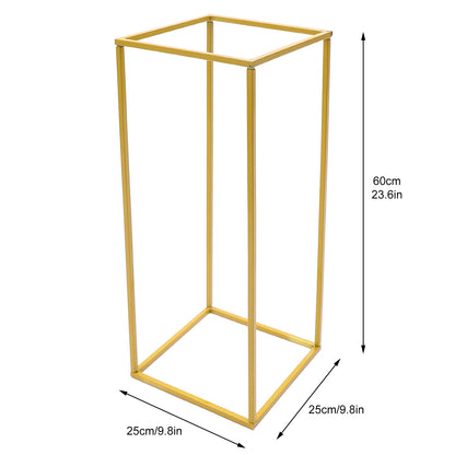 2Pcs Flower Floor Stand Metal Column Flower Stand Flower Arrangement For Wedding Party Dinner Centerpiece