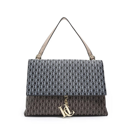 CH Retro Texture Women's Bag Printed Shoulder Bag Casual Fashion Square Small Women's Bag Tote Bag