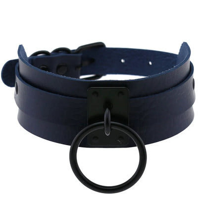 Punk Black O-Round Metal Leather Choker Collar Goth Fashion Necklaces 2025 Women Girls Rock Harajuku Emo Gothic Jewelry