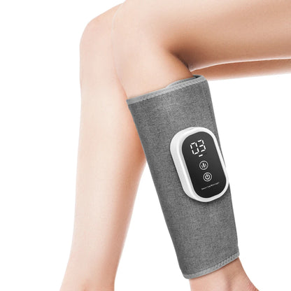 3 Gears 3 Modes Leg Calf Massager Cordless Air Pressure Massager for Fitness Office Gym Muscle Relaxation 15Min Timer