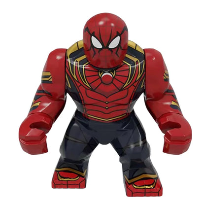 Building Blocks Marvel Transformation Figures Big Goblin Spiderman Iron Man Venom Captain Hawk Deadpool Technic Armor Gift Toys