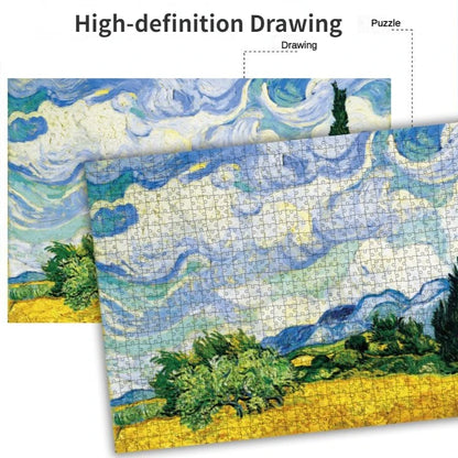 Jigsaw Puzzle 1000 Pieces for Adults Kid Monet Landscape Puzzle Toy Family Game Famous World Oil Painting Home Decoration