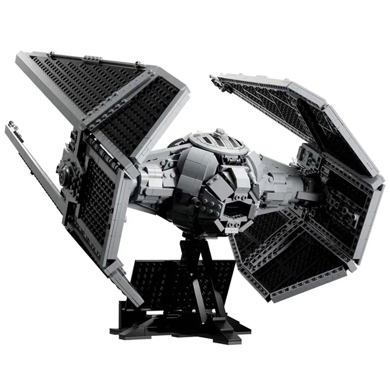 New 1931PCS Technical TIE Interceptors Spaceship 75382 Building Blocks Starfighter MOC Assembly Collectibles Display Model Gifts