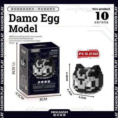 Spider-man Venom Damo Egg Building Block cartoon Q version of tiny particles puzzle assembled children's toys wholesale Iron Man
