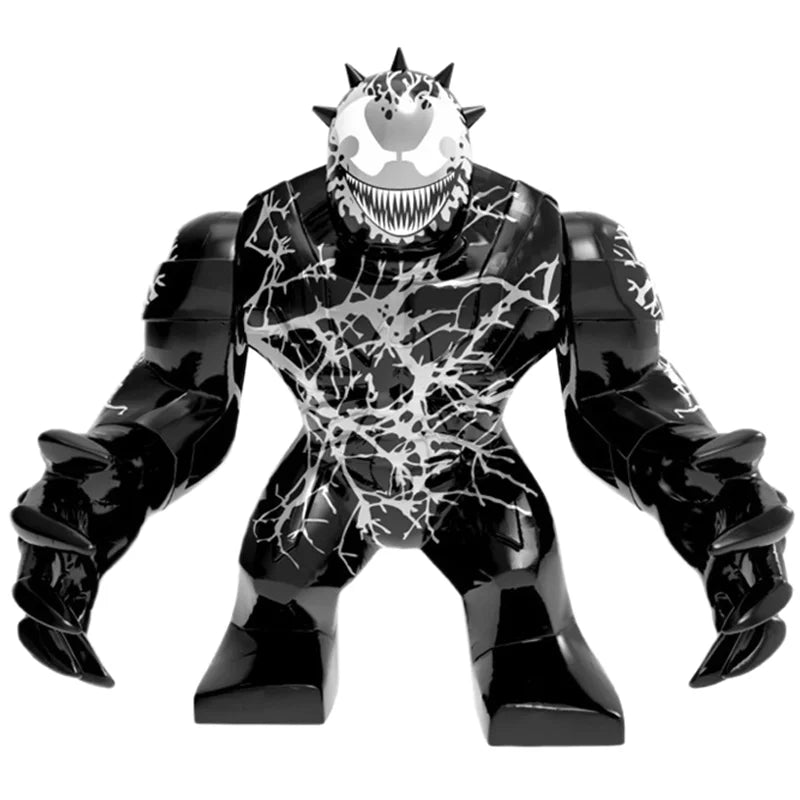 Building Blocks Marvel Transformation Figures Big Goblin Spiderman Iron Man Venom Captain Hawk Deadpool Technic Armor Gift Toys