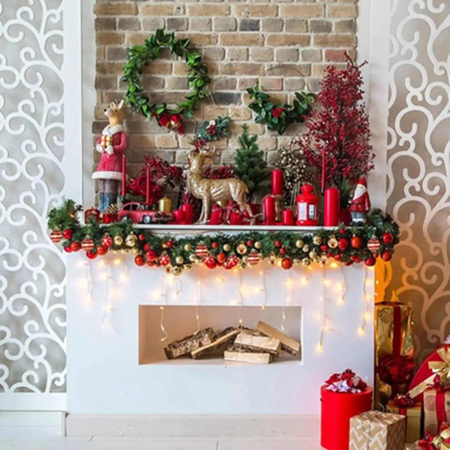 50Pcs Christmas Tree Decorations Balls Xmas Party Hanging Ball Ornaments Christmas for Home New Year Gift