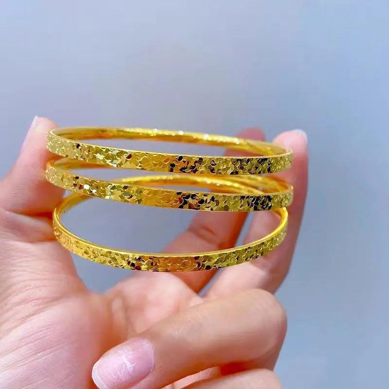 Pure Gold Color Sunflower Jewelry Set for Women Bracelet Pendant Necklaces Shiny Exquisite Jewelry Set Gift for Women