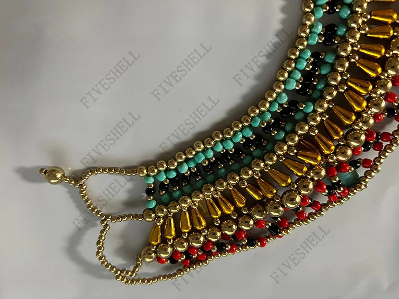 Cosplay Women Cleopatra Costume Egyptian Collar Necklace Design Costume Accessories Halloween