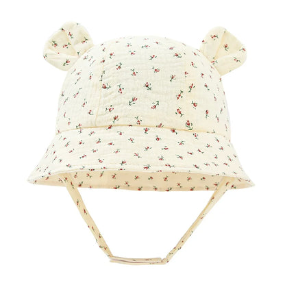 Spring Autumn Solid Color Soft Baby Bucket Hat Cotton Fisherman Hats Kids Summer Toddler Boy Girls Panama Sun Cap Children 0-12M