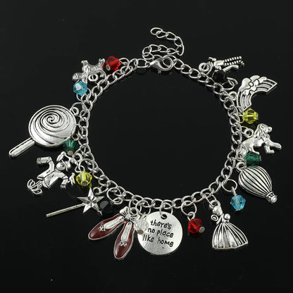 Fashion The Wizard of OZ Bracelet Kawaii Shell Magic Wand Charms Bangle Trendy Jewelry for Women Cartoon Party Gifts Accessories