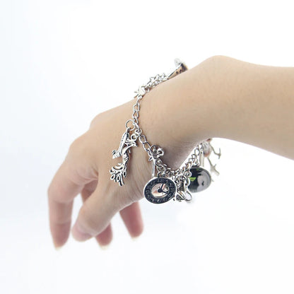 Fashion Wicked Charm Bracelet Wicked the Musical Bangle Jewelry Defy Gravity Elphaba Glinda Crystal Beads Bracelets ﻿