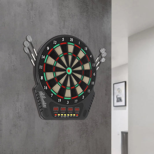 17"LX20" Electronic Dartboard with 27 Games, Cricket Scoring and 6 Darts for Adults Kids