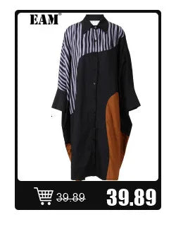 [EAM] Orange Big Size Casual Knitting Cardigan Sweater Lapel Long Sleeve Women New Fashion Tide Spring Autumn 2026 1DJ3315