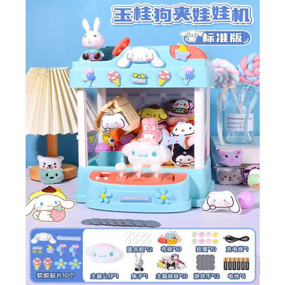 Sanrio Peripheral Children'S Toys Kuromi Claw Machine Clip Doll Machine Home Birthday Gift Girl Hand Toy Boy Toy Christmas Gift